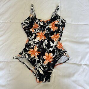 Fantasie Black Port Maria Twist Front One-Piece Swimsuit Wired Womens 32D